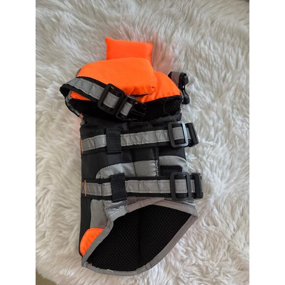 PMP Pet Dog XS Neon Orange Swimming Life Jacket (Used Once) - Picture 5 of 5